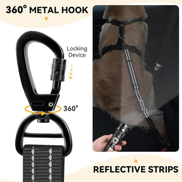 2Pack Dog Seatbelt for Car
